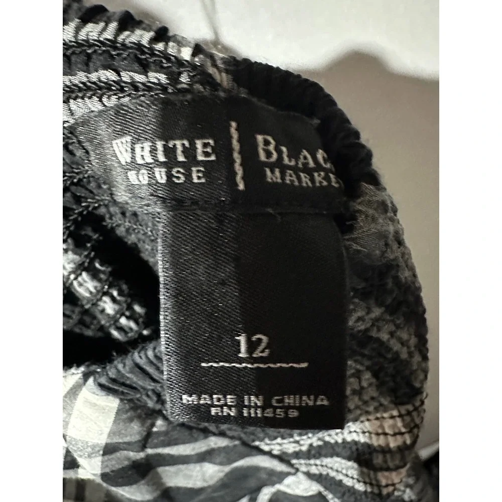 White House Black Market Plaid Mini Dress Strapless Sweetheart 12 - Picture 6 of 8